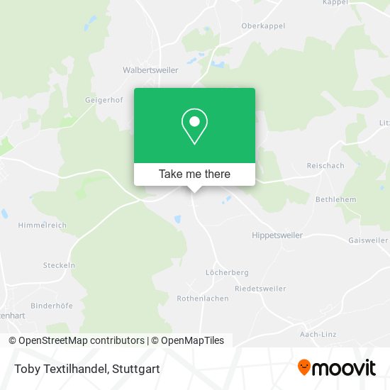 Карта Toby Textilhandel