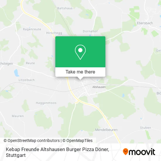 Карта Kebap Freunde Altshausen Burger Pizza Döner