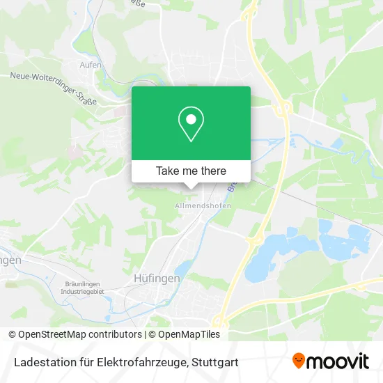 Карта Ladestation für Elektrofahrzeuge