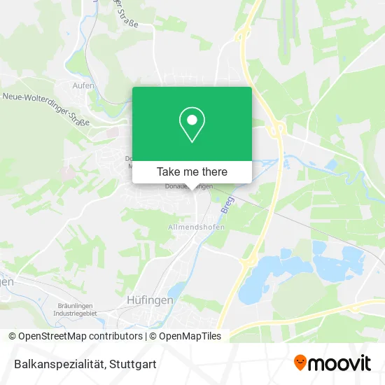 Карта Balkanspezialität