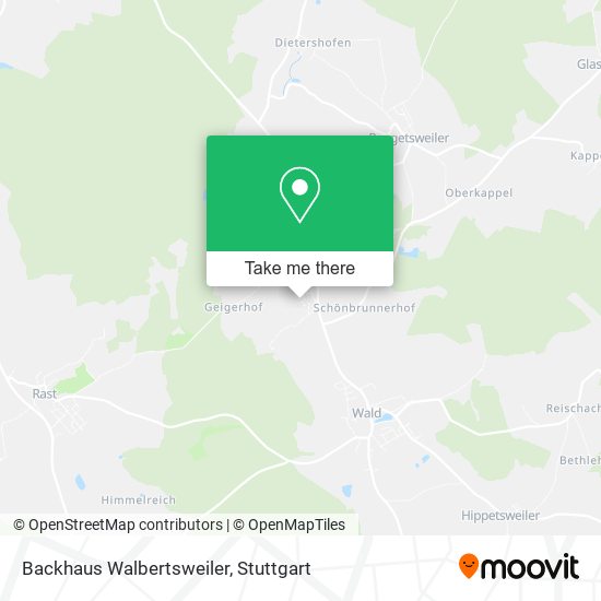 Backhaus Walbertsweiler map