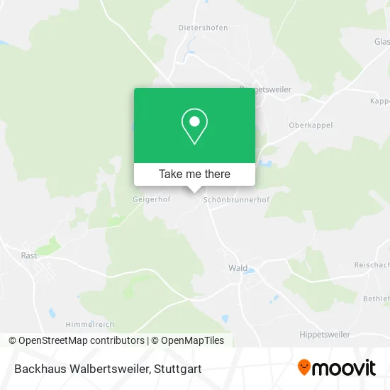 Карта Backhaus Walbertsweiler