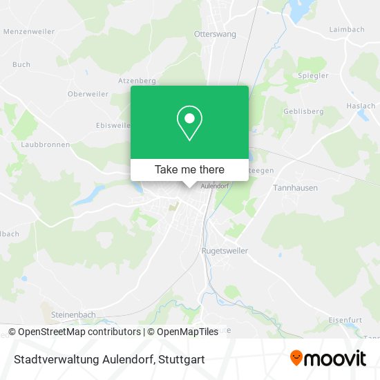 Stadtverwaltung Aulendorf map
