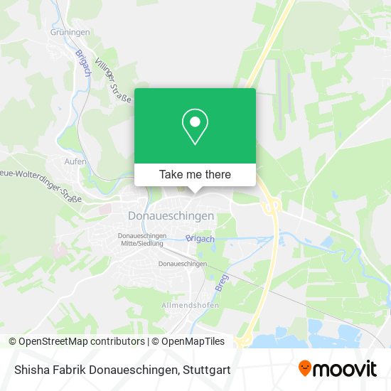Shisha Fabrik Donaueschingen map