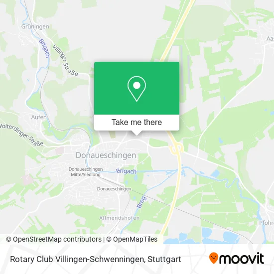 Карта Rotary Club Villingen-Schwenningen