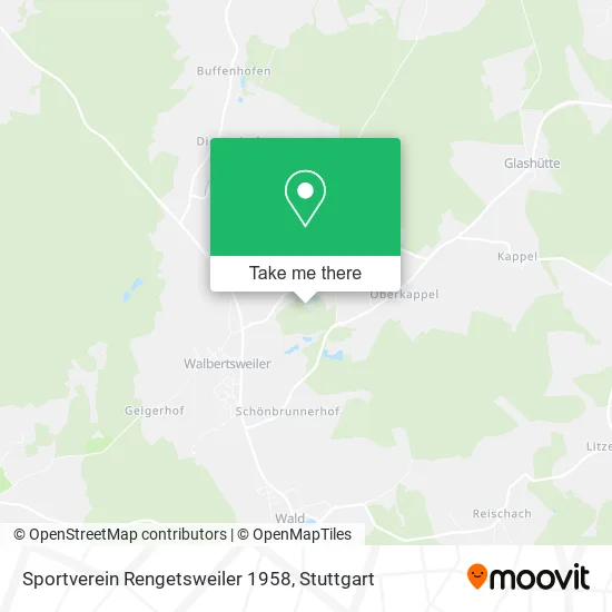 Карта Sportverein Rengetsweiler 1958