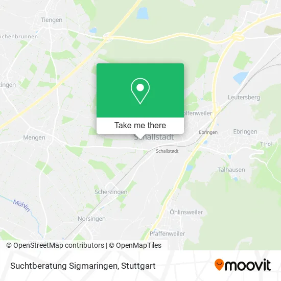 Карта Suchtberatung Sigmaringen