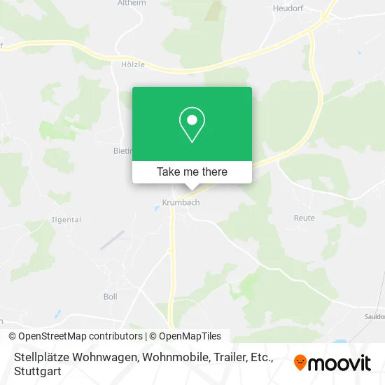 Карта Stellplätze Wohnwagen, Wohnmobile, Trailer, Etc.