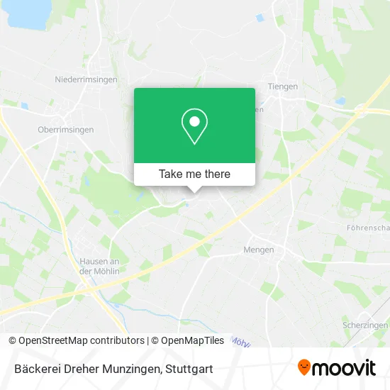 Карта Bäckerei Dreher Munzingen