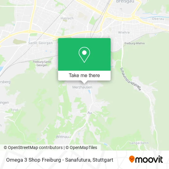 Карта Omega 3 Shop Freiburg - Sanafutura