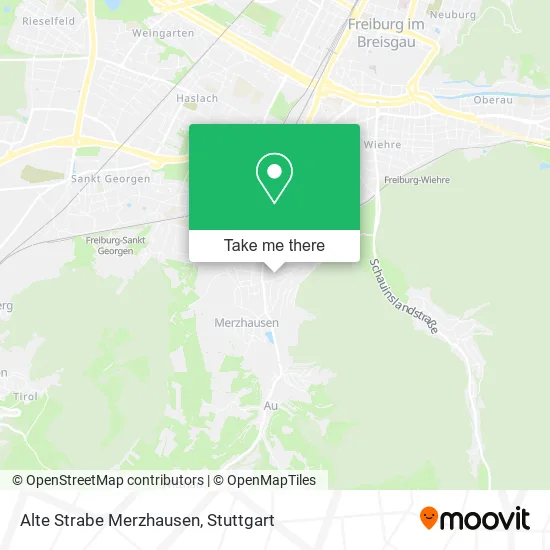 Карта Alte Strabe Merzhausen