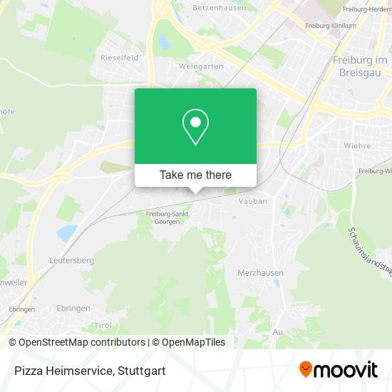 Pizza Heimservice map