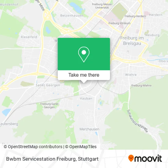 Карта Bwbm Servicestation Freiburg