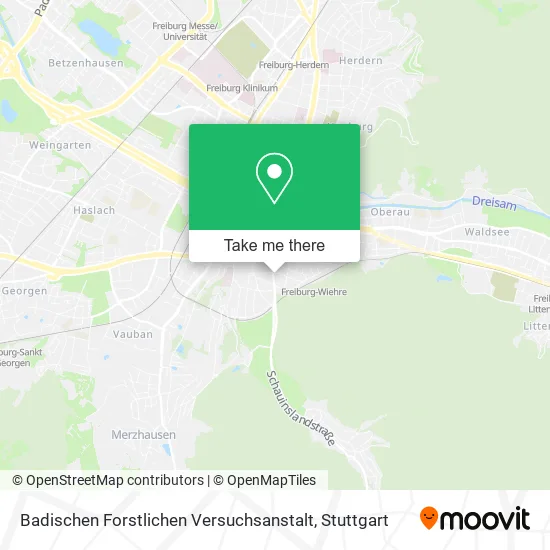 Карта Badischen Forstlichen Versuchsanstalt