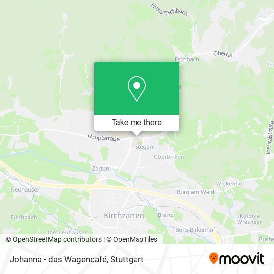 Johanna - das Wagencafé map