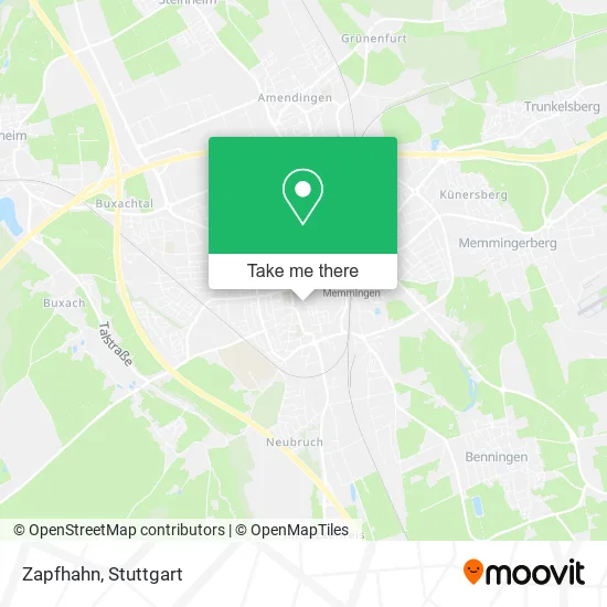 Карта Zapfhahn