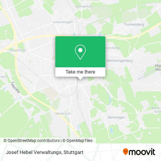 Josef Hebel Verwaltungs map