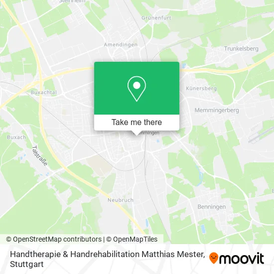 Карта Handtherapie & Handrehabilitation Matthias Mester