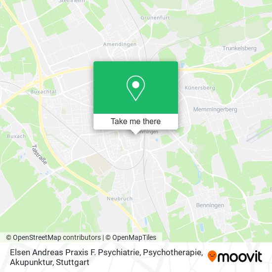 Elsen Andreas Praxis F. Psychiatrie, Psychotherapie, Akupunktur map