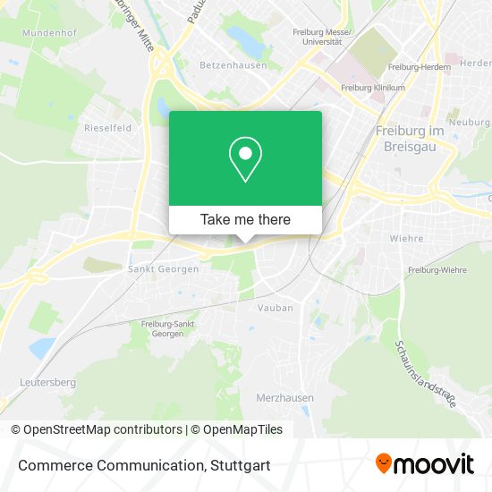 Commerce Communication map