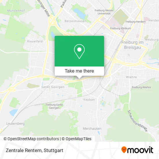 Карта Zentrale Rentem