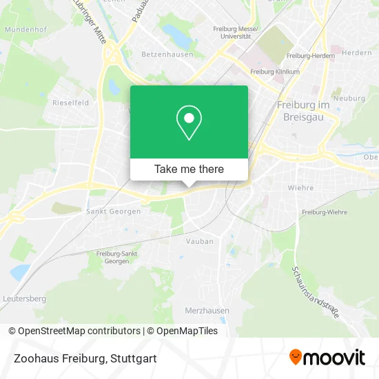 Карта Zoohaus Freiburg