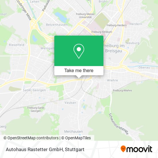 Autohaus Rastetter GmbH map