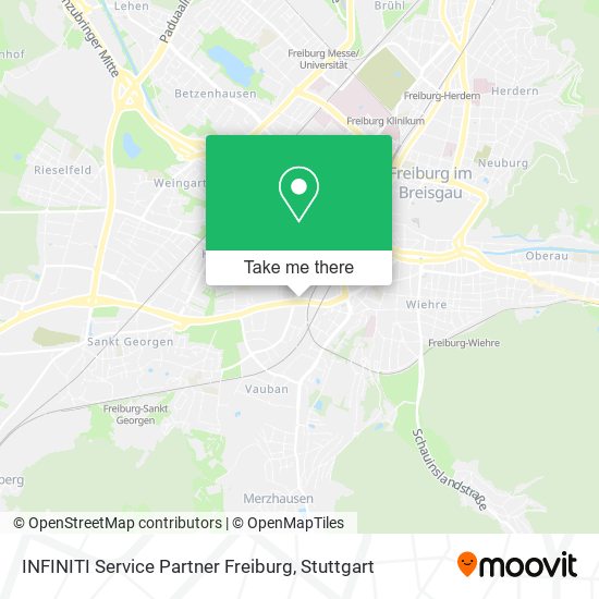 INFINITI Service Partner Freiburg map