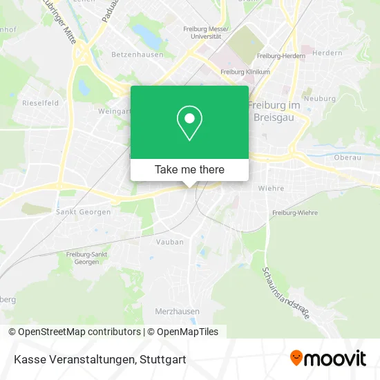 Карта Kasse Veranstaltungen