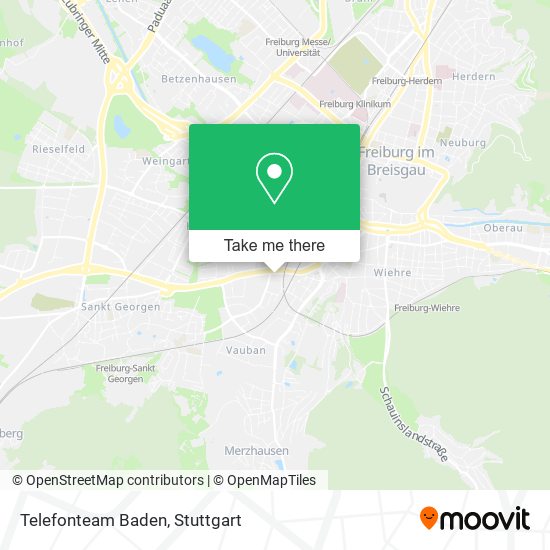 Telefonteam Baden map