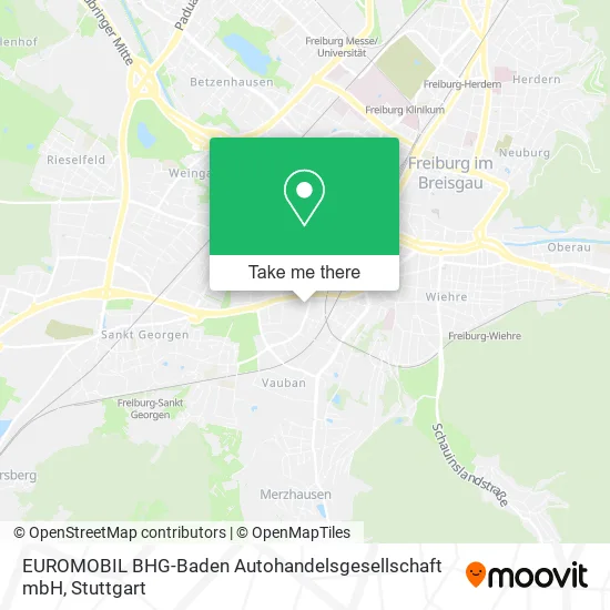 Карта EUROMOBIL BHG-Baden Autohandelsgesellschaft mbH