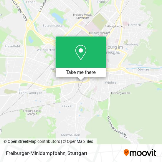 Карта Freiburger-Minidampfbahn