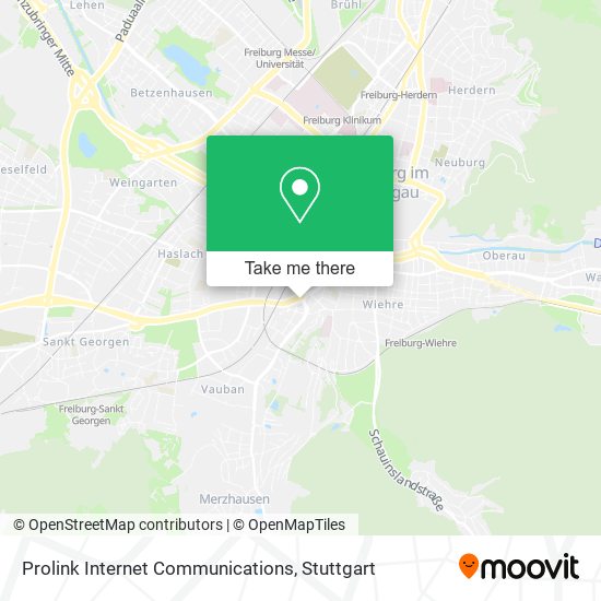 Prolink Internet Communications map