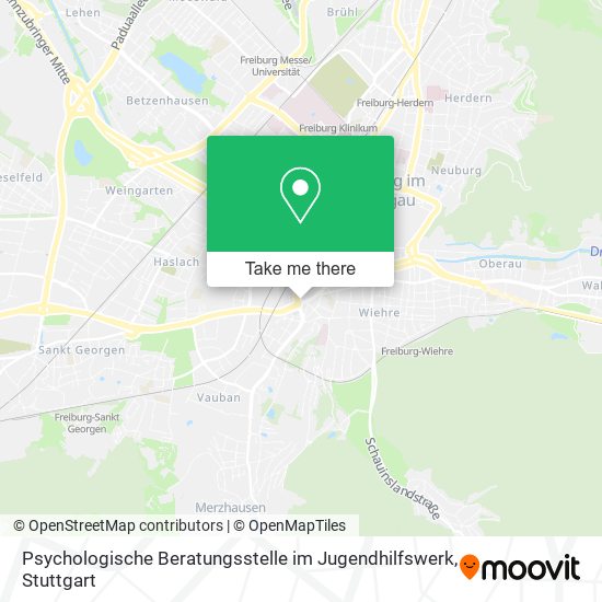 Psychologische Beratungsstelle im Jugendhilfswerk map