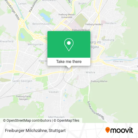 Карта Freiburger Milchzähne