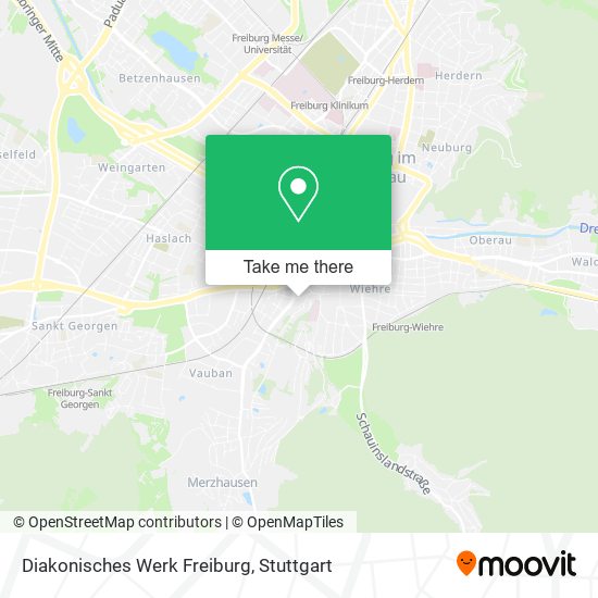 Diakonisches Werk Freiburg map