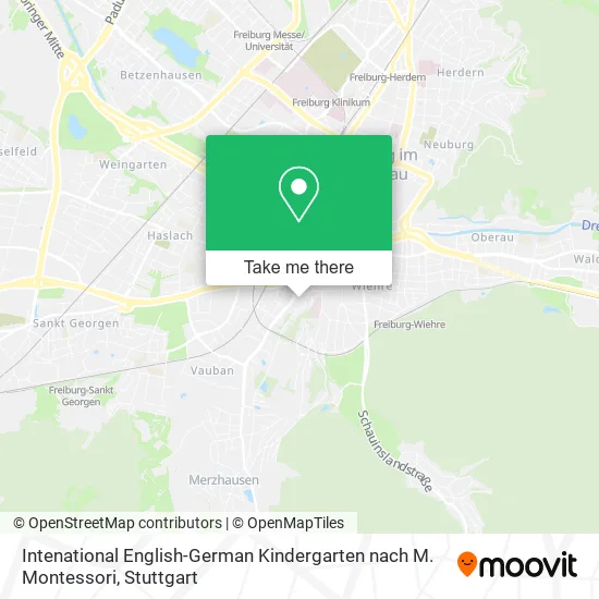 Карта Intenational English-German Kindergarten nach M. Montessori