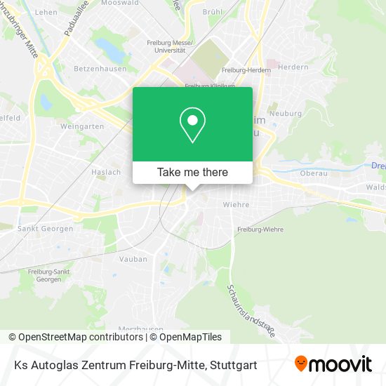 Ks Autoglas Zentrum Freiburg-Mitte map