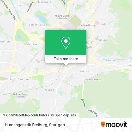 Карта Humangenetik Freiburg