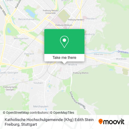Katholische Hochschulgemeinde (Khg) Edith Stein Freiburg map