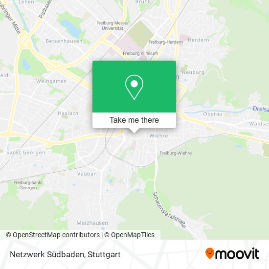 Netzwerk Südbaden map