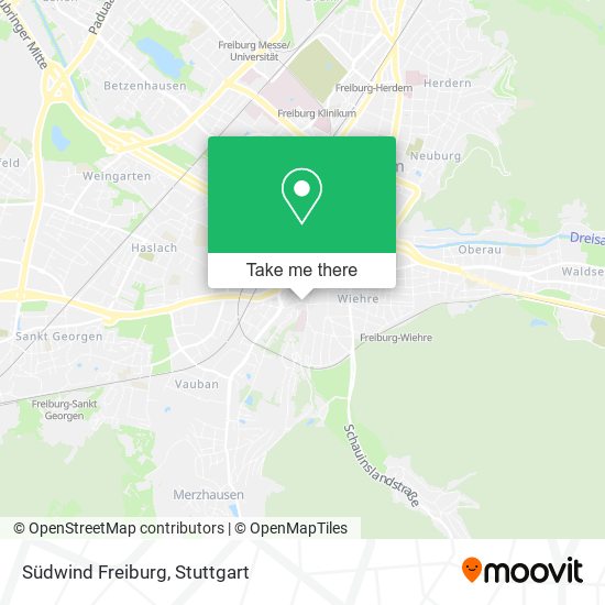 Südwind Freiburg map