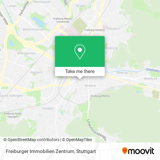 Карта Freiburger Immobilien Zentrum