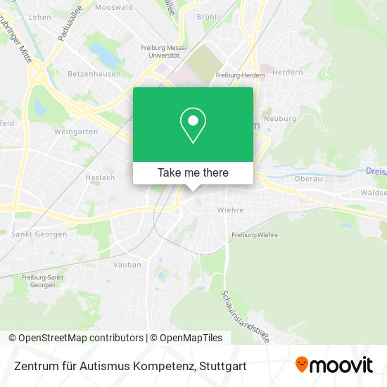 Карта Zentrum für Autismus Kompetenz