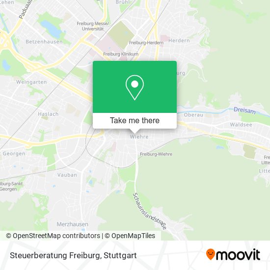 Steuerberatung Freiburg map