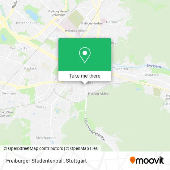 Карта Freiburger Studentenball