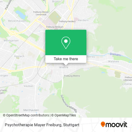 Карта Psychotherapie Mayer Freiburg