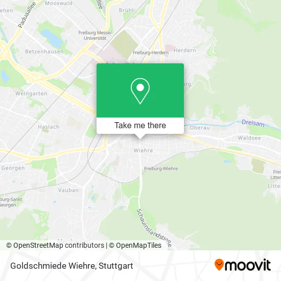 Карта Goldschmiede Wiehre