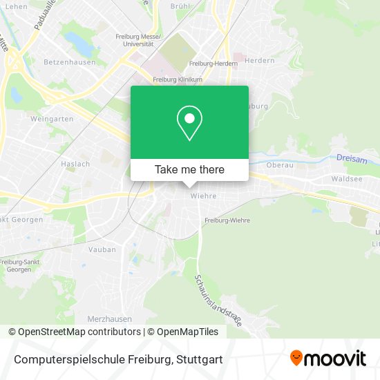 Computerspielschule Freiburg map