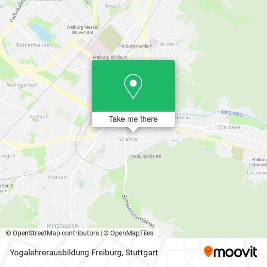 Карта Yogalehrerausbildung Freiburg